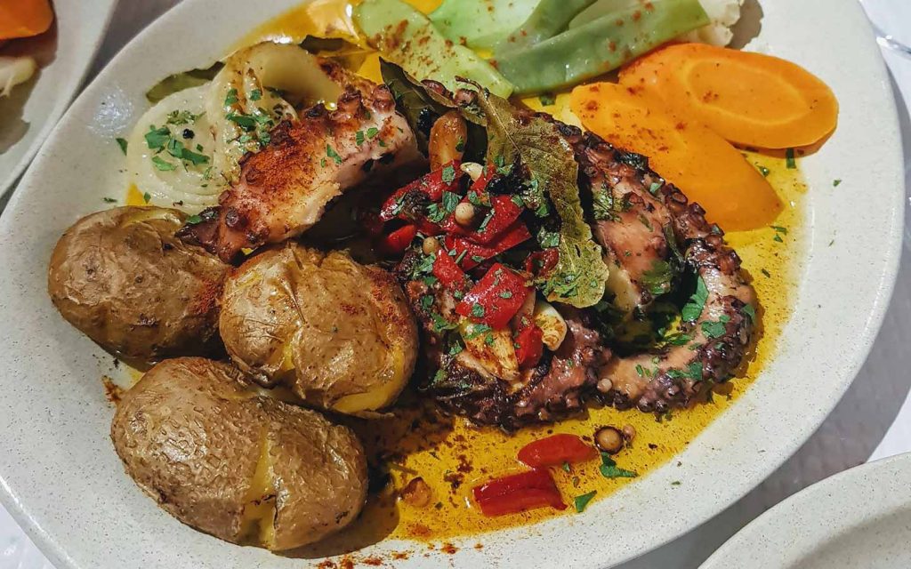 Food at A Ria, Ferragudo, Portugal