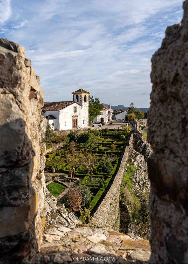 Looking out at Marvão town from Marvão Castle in the Alentejo