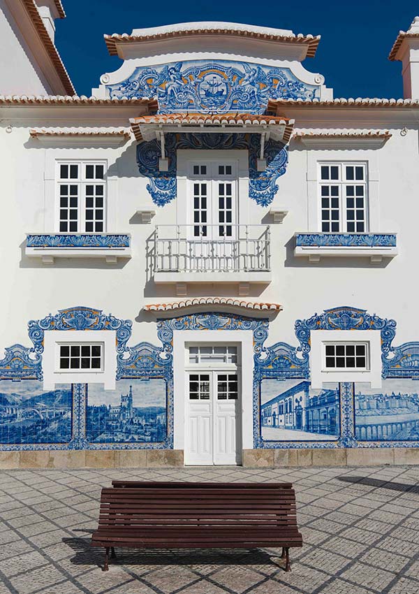 Aveiro Train Station has amazing azulejos or tiles