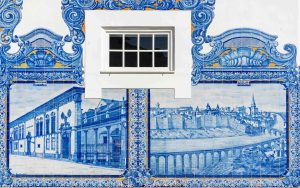 Aveiro Train Station has 50 tiled panels