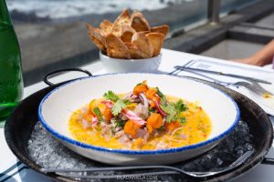 Ceviche with fresh fish at Boca Aberta in Lagoa, one of the best restaurants on São Miguel Island, Azores