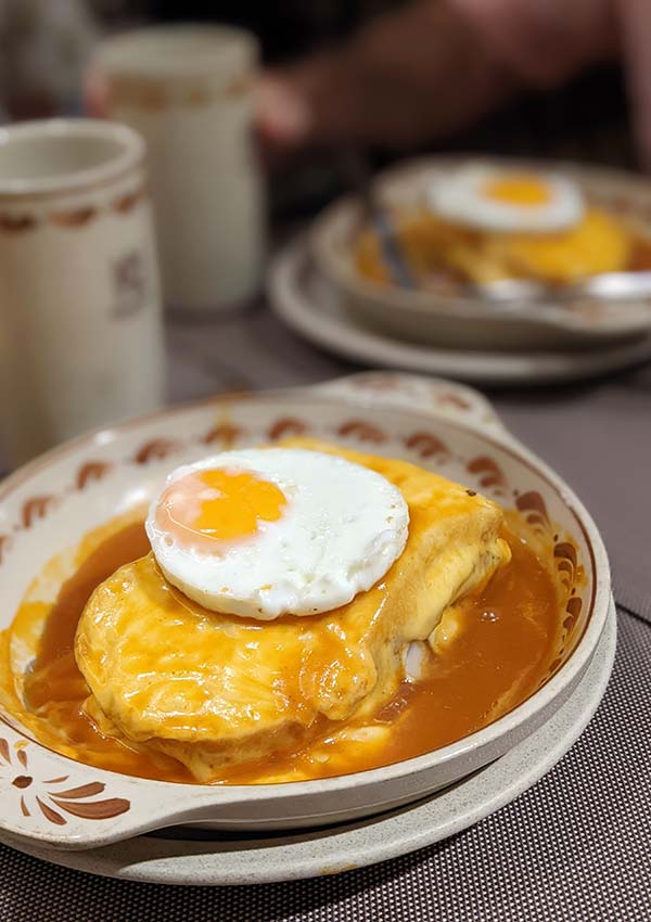 The Francesinha at Brasão in Porto