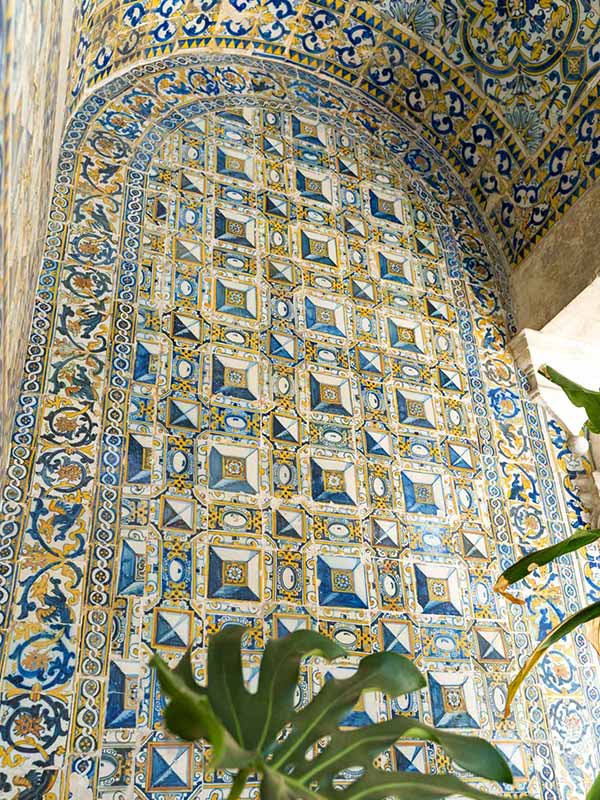 Incredible tiles at Chelas Convent