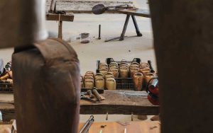 Learning about how cowbells are made by the Alentejo artisans at Chocalhos Pardalinho