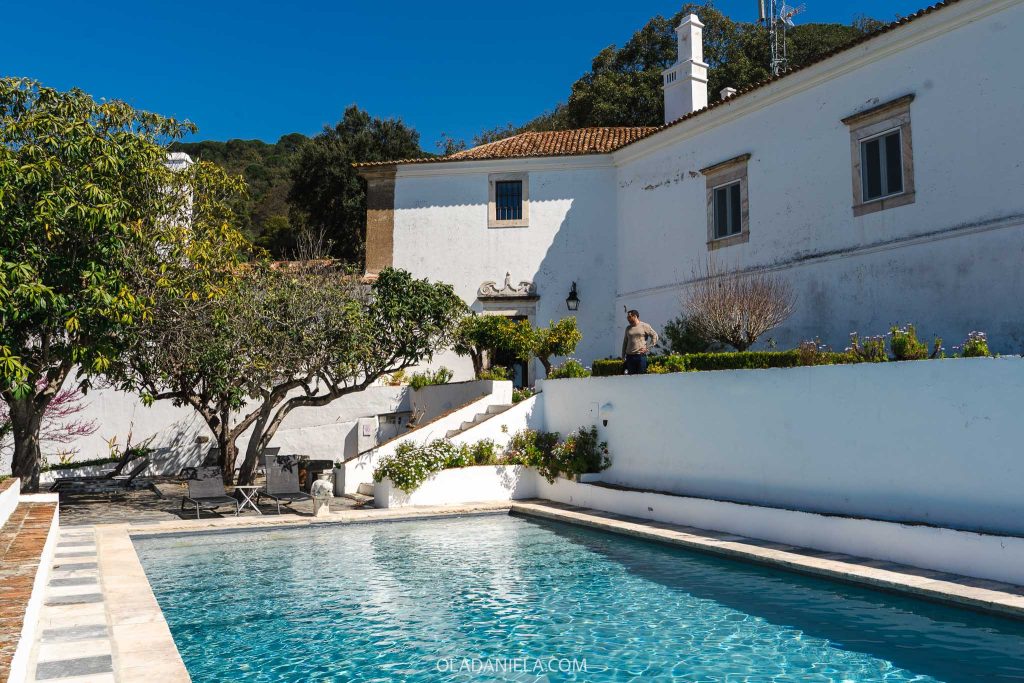 The bigger adults only pool at Hotel Convento de São Paulo in the Alentejo