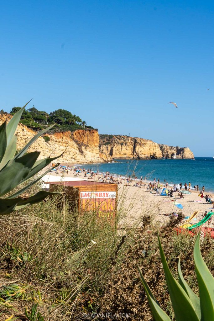 Porto de Mós beach looking towards Ponta da Piedade in Lagos, Algarve