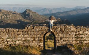 Castro Laboreiro Castle in the afternoon sun