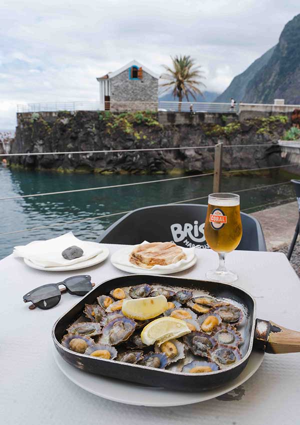 Lapas limpets at Clube Naval de Seixal Madeira Island