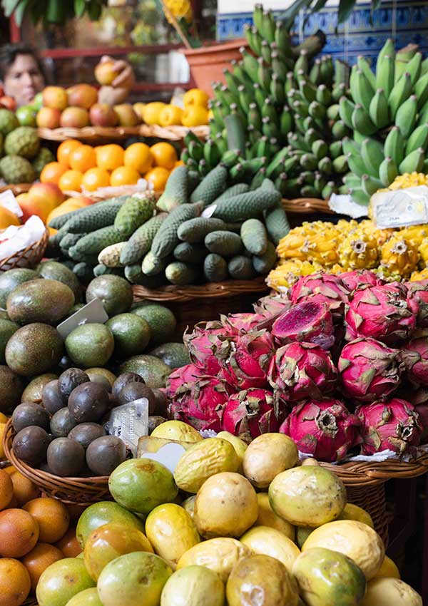 Tropical fruits Madeira Island