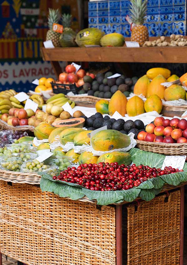 Tropical fruits Madeira Island