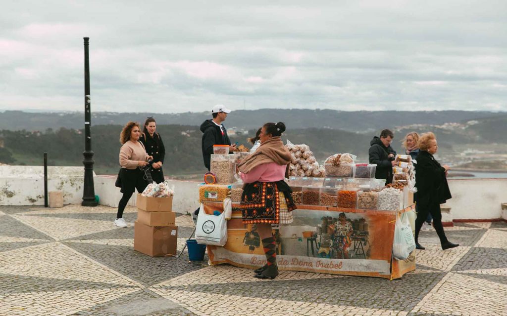 Traditional dress or traje in Nazare, Portugal