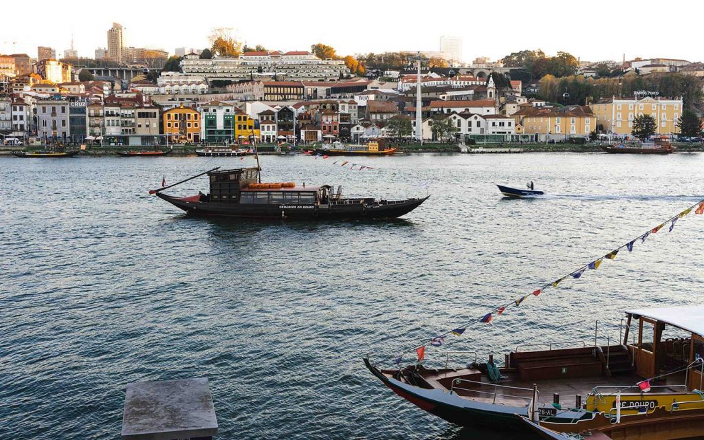 Douro River from Ribeira in Porto