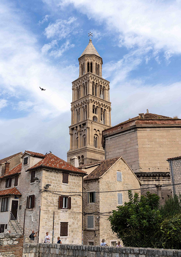 Diocletian's Palace Split historic centre in Croatia