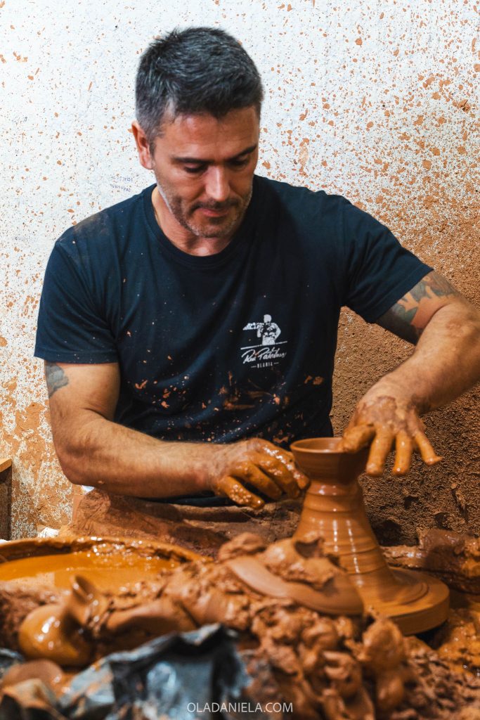 Rui Patalim is a famous master potter from Corval, a pottery village