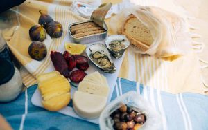 Algarve produce at the beach