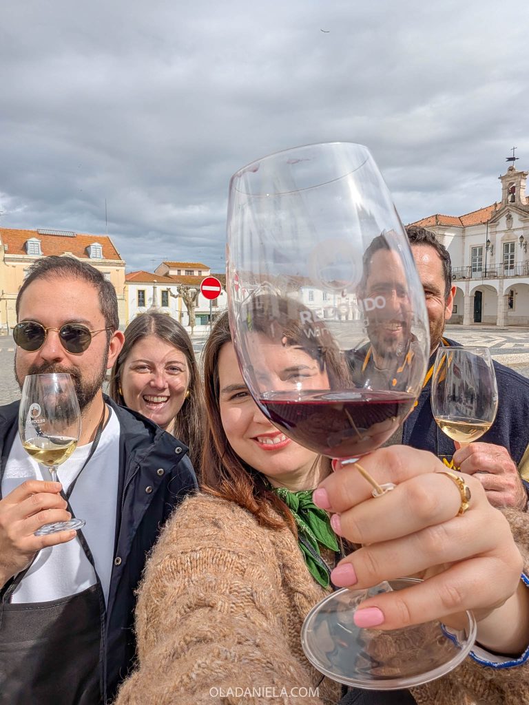 Daniela, Jorge and friends in Redondo, Alentejo