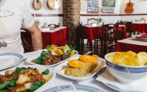 Eat traditional Alentejo food at O Templo in Évora