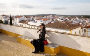 Daniela in Evora, Alentejo in winter