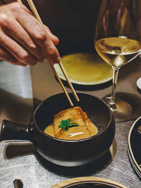 Food at Shiko restaurant, Porto, Portugal